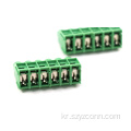 6.35mm 나사형 PCB 터미널 블록 6P